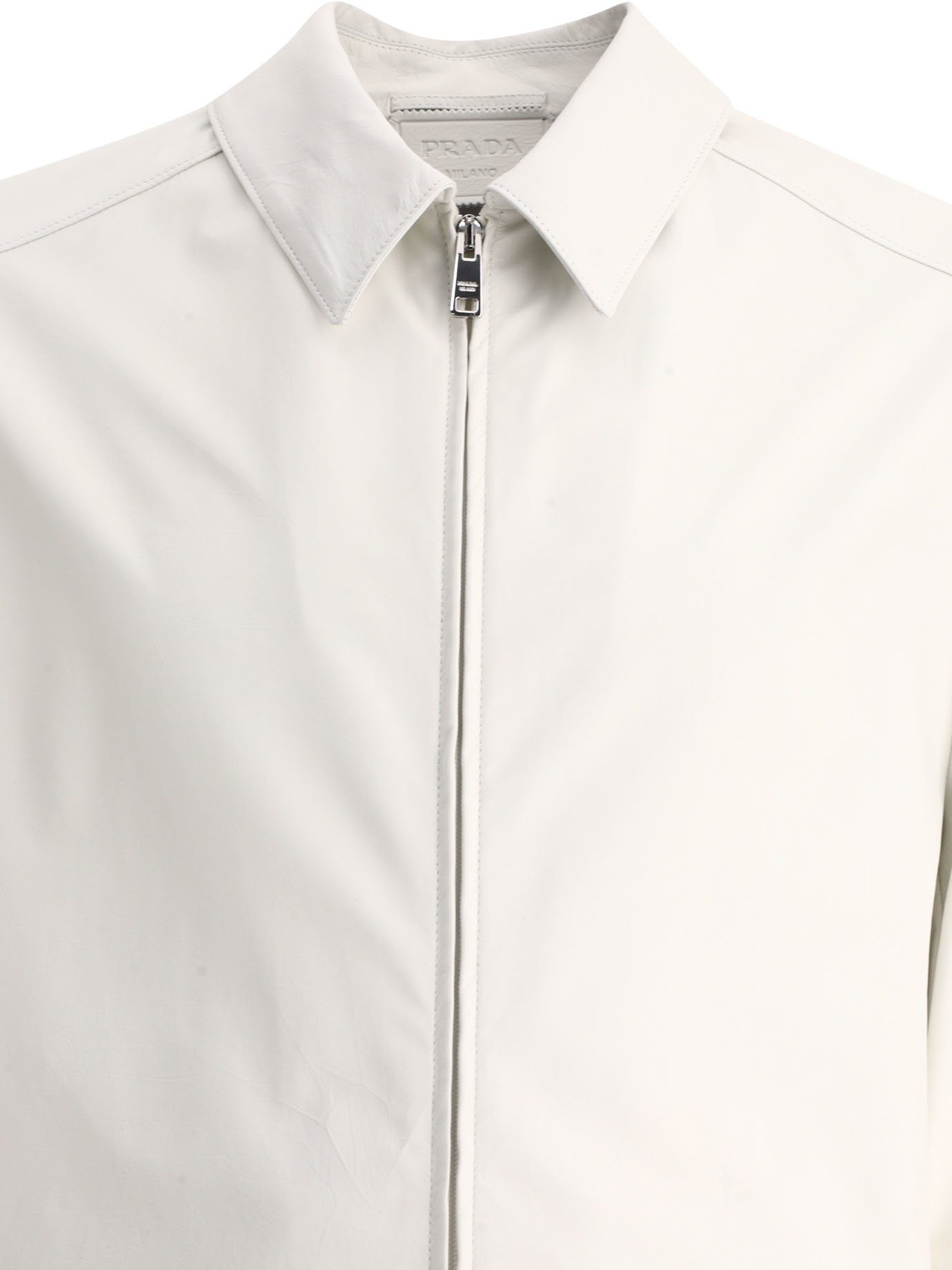 PRADA White Leather jacket